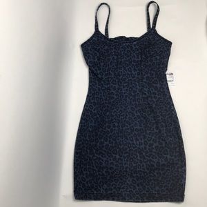 Cheetah Jean Mini Dress